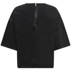 Only Barbera SS Denim Bluse Washed Black