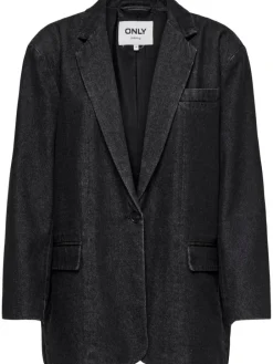 Only Cory LS Denim Blazer Washed Black NOA24