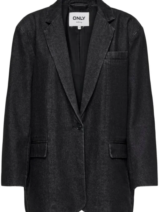 Only Cory LS Denim Blazer Washed Black NOA24