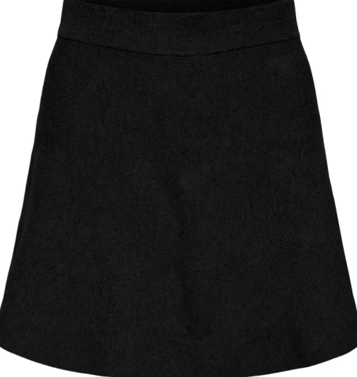 Only Cosima Short Skater Nederdel Black