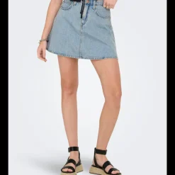 Only Eden A Nederdel Light Blue Denim