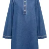 Only Freya LS Bell Kjole Medium Blue Denim