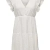 Only Helena Lace Capsl Kjole Cloud Dancer