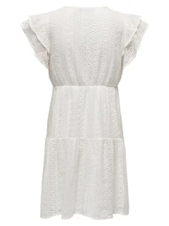 Only Helena Lace Capsl Kjole Cloud Dancer