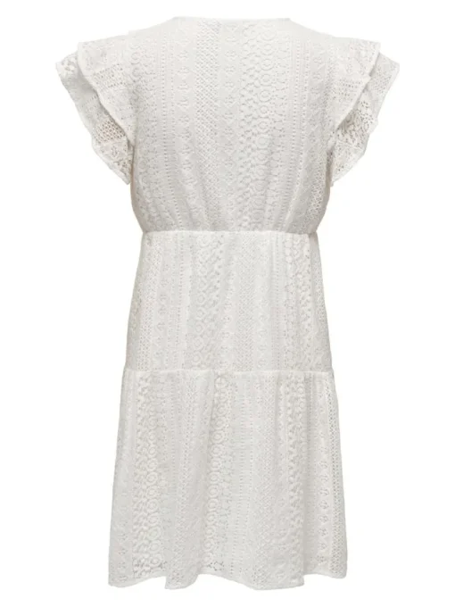 Only Helena Lace Capsl Kjole Cloud Dancer