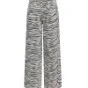 Only Hope HW Zebra Wide Denim Jeans Light Grey Denim