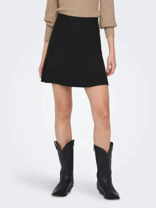 Only Salina Knit Nederdel Black