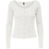 Only Tenna LS Cardigan Cloud Dancer