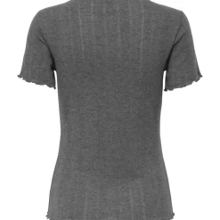 Only Tenna SS Top Dark Grey Melange
