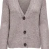Only Zoey LS Regular Cardigan Woodsmoke/Melange NOA24