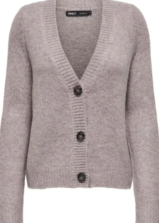Only Zoey LS Regular Cardigan Woodsmoke/Melange NOA24