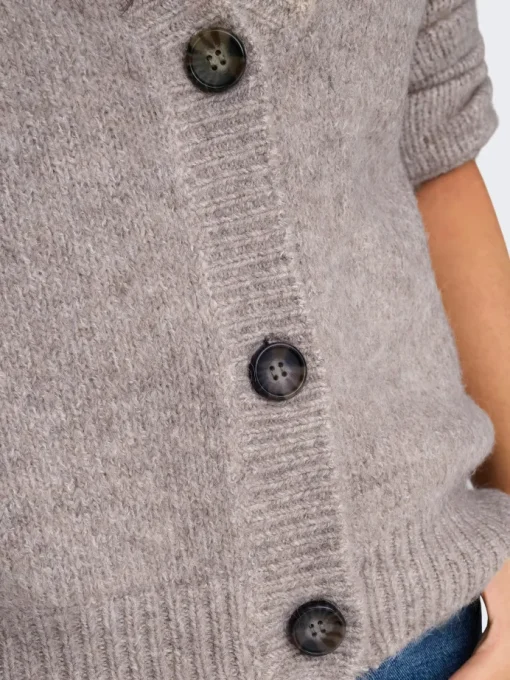 Only Zoey LS Regular Cardigan Woodsmoke/Melange NOA24