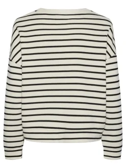 Pieces Chilli Sweatshirt Cloud Dancer/Black NO25