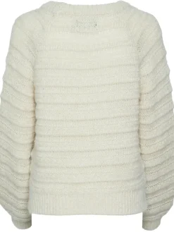 Pieces Jayda LS O-Neck Strik Birch