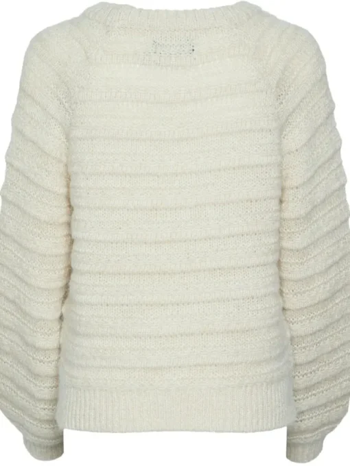 Pieces Jayda LS O-Neck Strik Birch