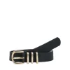 Pieces Lea Jeans Bælte Black/Gold