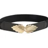 Pieces Nalina Elastic Waist Bælte Black / Goldtrim