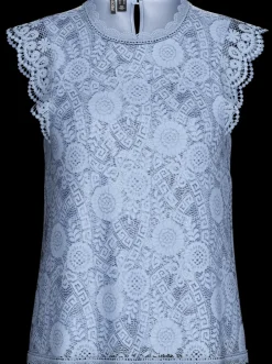 Pieces Olline Sl Lace Top Kentucky Blue