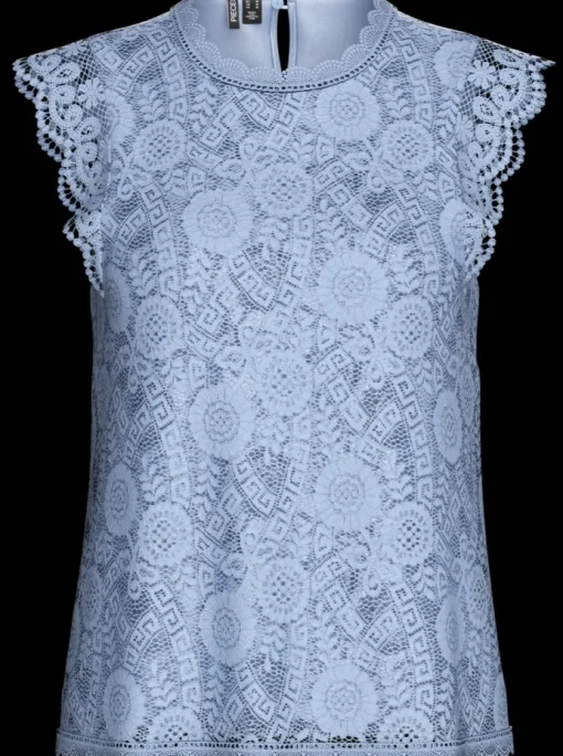 Pieces Olline Sl Lace Top Kentucky Blue