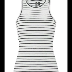 Pieces Ruka Boxer Tank Top Cloud Dancer/Black NOS25