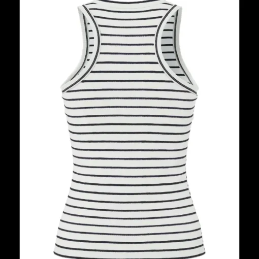 Pieces Ruka Boxer Tank Top Cloud Dancer/Black NOS25
