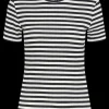 Pieces Ruka SS T-shirt Cloud Dancer/Black