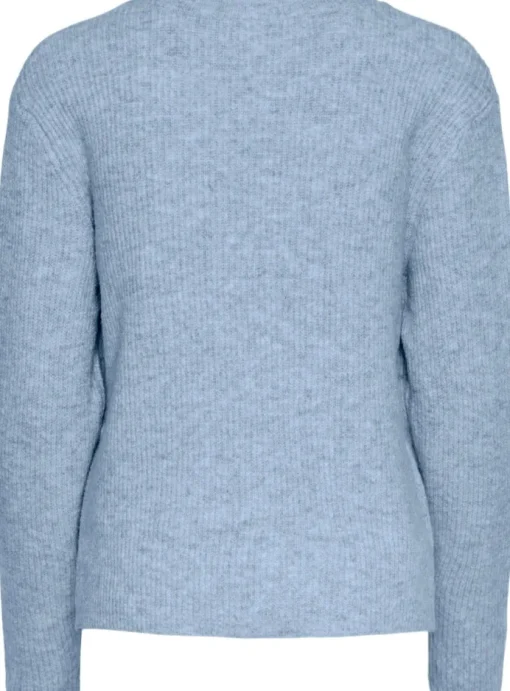 Pieces Silly LS Tie Knit Cardigan Cashmere Blue NOS25