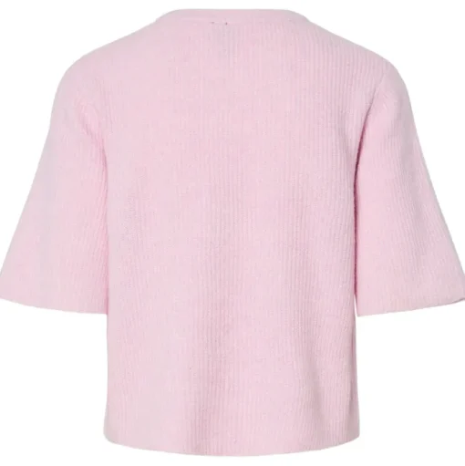 Pieces Silly SS O-Neck Knit Cardigan Roseate Spoonbill NOS25