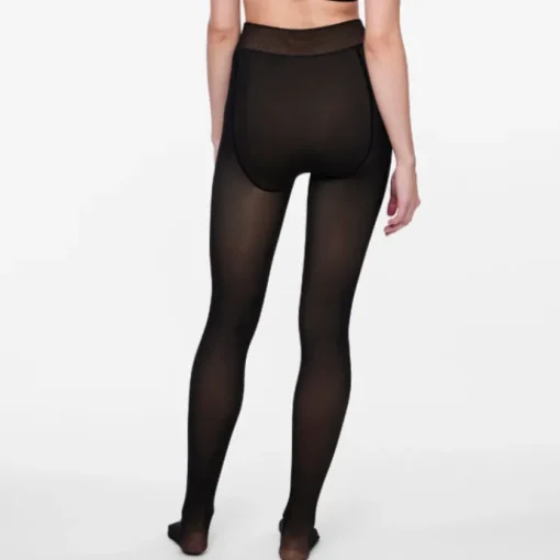 Pieces Sophie Fleece Tights Black NO25
