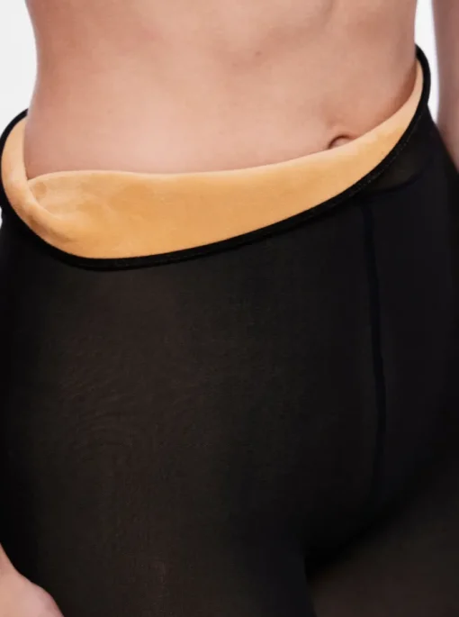Pieces Sophie Fleece Tights Black NO25
