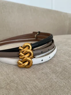 Plissé Copenhagen Knot Bælte White