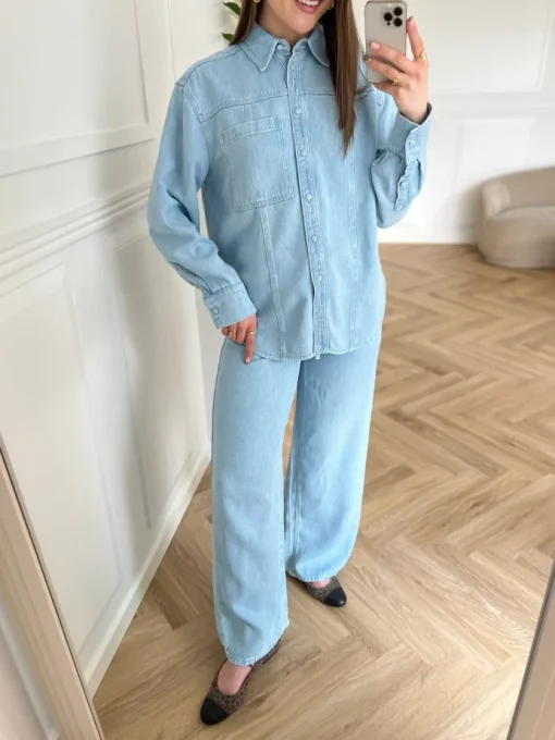 Second Female Irvin Denim Jeans Light Blue Denim