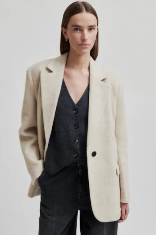 Second Female Sera Blazer Beige Melange