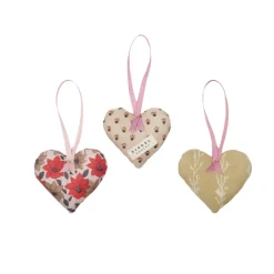 Sissel Edelbo Megan Heart Silk Juleornament
