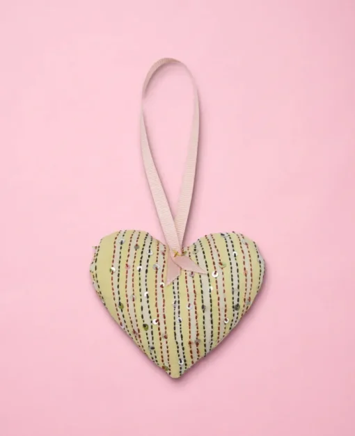 Sissel Edelbo Megan Heart Silk Juleornament