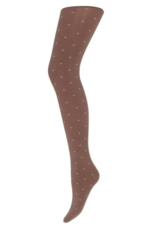 Sneaky Fox Dot Strømpebukser Sienna Brown