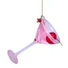 Vondels Glas Ornament Cosmopolitan Cocktail Pink